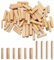 180PCS Wooden Dowels, 3 Sizes 6mm 8mm 10mm Round Dowel Pins Natural Grooved Wood Plugs Dowels Rods for Furniture Repair Craft DIY Carpentry
