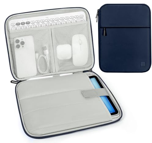 Dadanism 9-11 Tablet Tasche Hülle mit Polsterung für iPad Air 11 M4/M3, iPad Pro 11 M5/M4, iPad (A16) 11, iPad 10. Gen/Air 5/Air 4 10,9, iPad 9/8/7. Gen 10,2, Galaxy Tab A11+ 11, Indigo