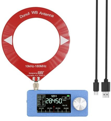 SI4732 Mini Radio Receiver Portable Shortwave Radios LSB USB AM FM Full Band Radio Receiver, 1.9in IPS Screen, for Yard Work, Walking, Camping, Jogging, Fishing, Pocket Size