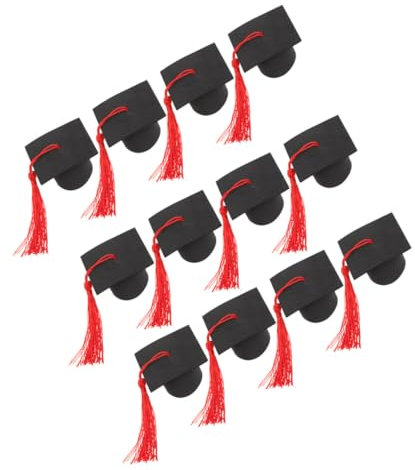 POPETPOP 2Pièces Ornements De Gâteau Mini Chapeaux De Diplômé Décorations De Cupcakes Pour Remise Des Diplômes