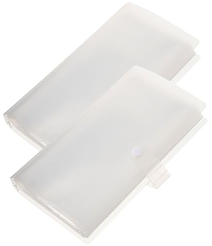 Cabilock Álbum Organizador Transparente para Billetes de Avión y Entradas 40 Bolsillos 80 Tarjetas Formato Portátil 2 Unidades Adecuado para Guardar Recuerdos Tarjetas y Fotos de
