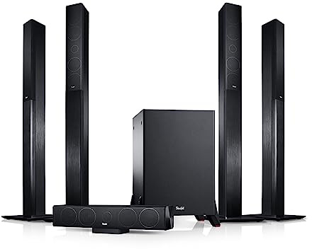 Teufel LT 4 5.1 Set L - Home Cinema Altoparlante 5.1 Sistema Audio Cinema Suono Suono Surround Subwoofer Movie High-End HiFi Speaker - nero