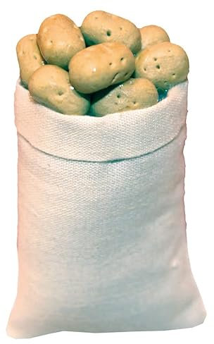 dekoprojekt Krippenzubehör Kartoffelsack 6 cm braun