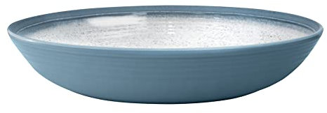 Brunner 0830067N.C5T Ciotola Ovale in Melamina Stonetouch, Oval Servig Bowl Collezione Tuscany, Colore Azzurro Grigio, Bpa-Free, Resistente agli Urti, Lavabile in Lavastoviglie