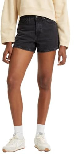 Levis Damen 80S MOM Short Blacks, Not to Interrupt, 25 EU