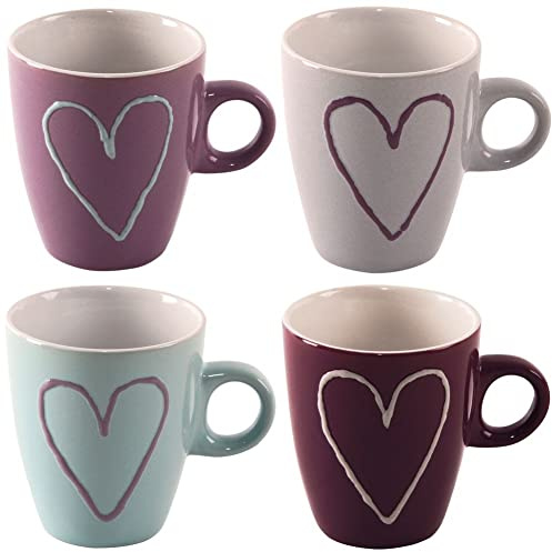 orion group Becher Kaffeebecher Teebecher Tasse Keramikbecher mit Henkel