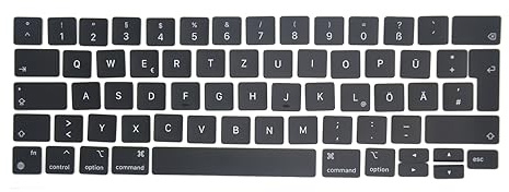 Pardarsey Teclas de repuesto para teclado, juego completo de teclas de repuesto GR de Alemania alemán QWERTZ compatible para MacBook Pro 13,3 pulgadas modelo A2338 M1 2020-2021 Year EMC 3578