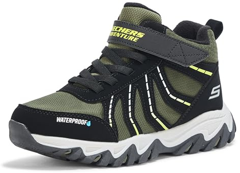 Skechers - Rugged Ranger Hydro-Scout, Botas Cortas al Tobillo, Black/Green,