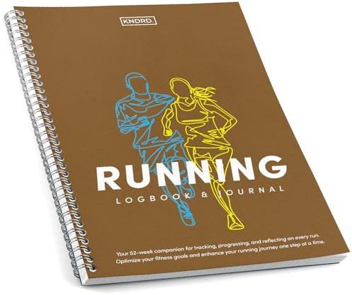 Running Journal & log book, Daily Fitness Journal for wellness and reflection. Track Progress, Reflect, and Stay Motivated. Undated, 52-Weeks. (Kraft Brown)