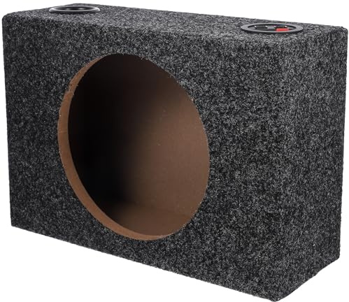BRIGHTFUFU Boîtier Audio Voiture Caisson de Basses 8 Pouces en Bois Léger Compatible Autoradio Installation Rapide pour Système Audio Automobile