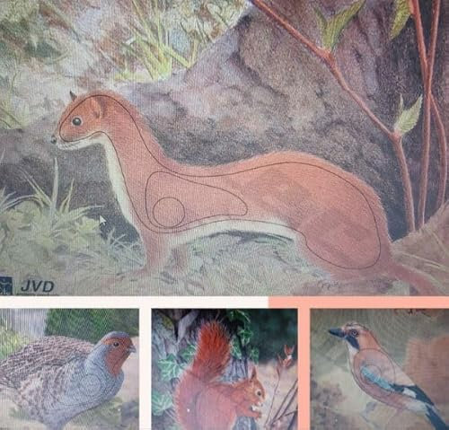 SIEBERT Zielscheiben Bogensport Tiermix Tierbildauflagen gemischt Mix Papierauflagen Tiere (Ausführung 3)