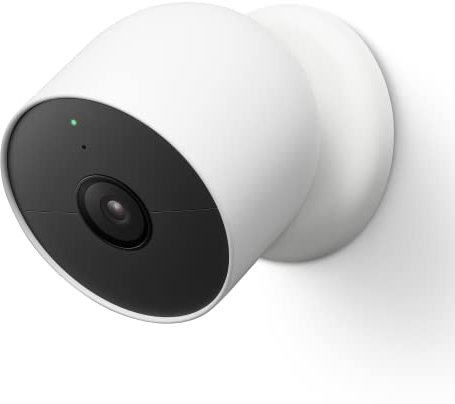 Google Nest Cam (A Batteria) Telecamera Di Sicurezza Interna Ed Esterna, Bianco, 8.3 x 8.3 x 8.3 cm 398 grammi, 1080p, Solo movimento