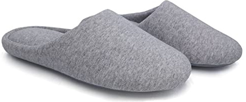 ofoot Pantuflas de casa de algodón con espuma viscoelástica para mujer, cómodas, lavables, con suela de goma antideslizante