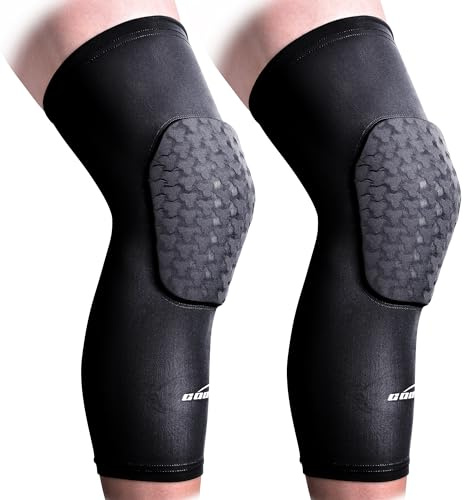 COOLOMG Rodilleras protectoras para las piernas, protector de rodilla, baloncesto, fútbol, voleibol para hombre, mujer, niño, deporte, negro, forma de T, S