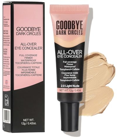 Clawrex Undereye Concealer Augenringe, Flüssiger Concealer Make Up, Color Corrector für Dark Circles Red Marks, High Coverage Wasserdichte Abdeckstift Gesicht, Leichte, Natural Finish(02#Light Nude)