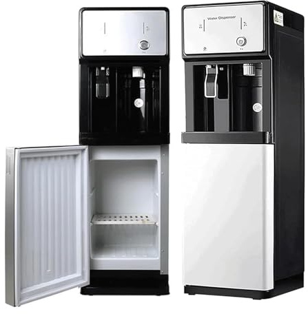 NEYTIIR Fontaine À Eau 3 en 1 Autonome, Alimentée par Le Réseau Électrique, avec Fonction Eau Chaude Et Froide/glacée, for La Maison, Le Bureau Et Les Commerces