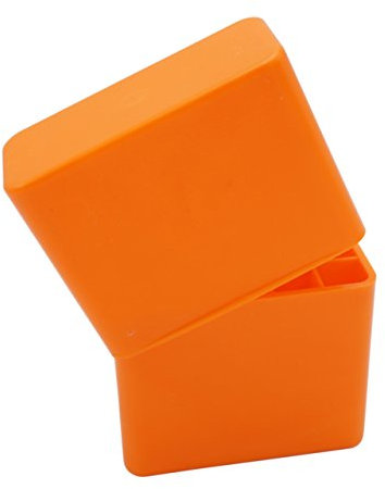 Waffenpflegewelt WPW Patronenbox aus robustem Kunstoff mit Stülpdeckel für Kaliber .308 Winchester, Kaliber 8x57IS, Kaliber .30-06 - 10 Stück orange