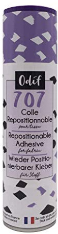 Odif - 707 - återplacerbart lim för spray tyg - 250 ml