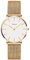 Kubagom Damen Armbanduhr Analog Quarz Edelstahl Wasserdicht Mesh Ultradünne