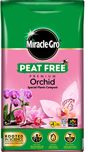 10L Miracle Gro Premium Compost, Peat Free, Multi-Purpose Fertilisers, Gardening Soils for Outdoor and Indoor Planting, Small to Large Plants (Orchid Special Plant)