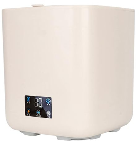 Piccola Lavatrice Completamente Automatica, Grande capacità di 7 Litri, Lavatrice Portatile con Centrifuga, Touch Screen LCD, Funzionamento Automatico (Beige)