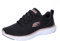 Skechers Damen Flex Appeal 5.0 Uptake Sneakers, Schwarzes Netzgewebe Mit Rotgoldenem Rand, 37 EU