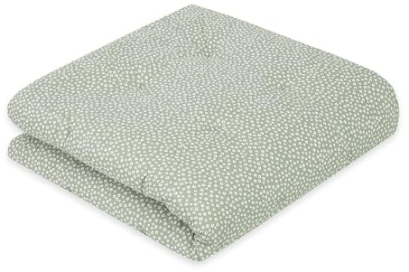 emma & noah Coperta per gattonare per bambini, 120 x 120 cm, grande e imbottita, in cotone biologico, certificazione Oeko-TEX, morbida coperta da gioco e inserto per box per ragazzi e ragazze (fiore