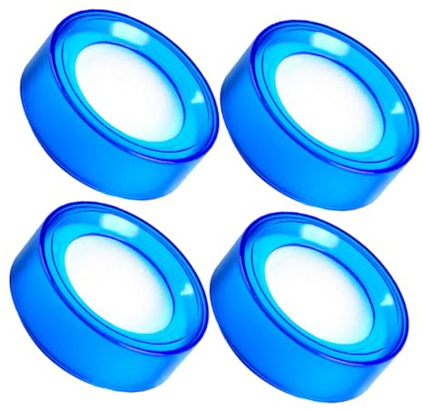 DIYEAH 4pcs Finger Moistener for Counting Money Quick Water Absorption, Round Sponge Cup Made of Plastic and Sponge, for Office and Financial Institutions Cash Handling