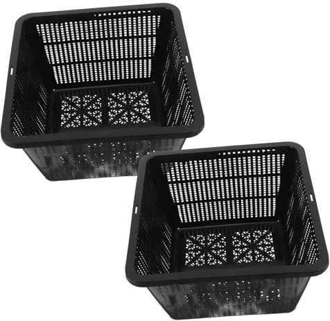 HEMOTON 2pezzi Cestini Di Plastica Per Piantagione a Rete Per Coltivazione Senza Terra Di Verdure e Piante Acquatiche Per Giardini e Acquari