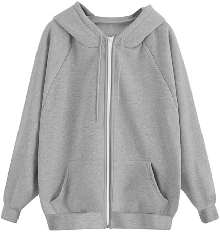 Cocila Felpa Running Donna Felpa Donna Oversize Stitch Ragazza Trendy Queen Womens Oversized Sweatshirt Friends Nera con Cerniera Bianca Zip Colorata Felpe Nere Arancione Cappuccio Cotone Pile