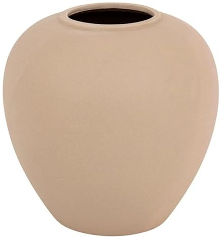 Atmosphera Créateur d'intérieur - Vase Boule en Dolomite Rily 22cm Nude