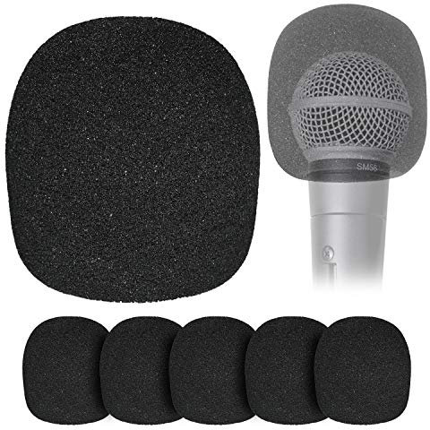 6 Stücke Pop Filter für Shure SM58 Beta58A SM48S-LC Mikrofon - Popschutz für Hand Mikrofone zur Reduzierung von Explosiven Windgeräuschen von YOUSHARES (6 Pcs)