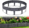 HENGMEI Rasenkante in Steinoptik 12,5m Beetumrandung Mähkante 50 stücke Randsteine Kunststoff Beeteinfassung Gartenzaun 1 Element (L x H): 25cm x 23cm, Anthrazit
