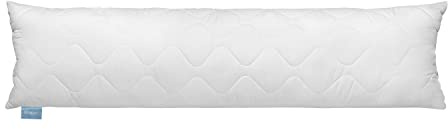 XDREAM Seitenschläferkissen mit anschmiegsamen Mikrofaserbezug | 1.200 Gramm Füllgewicht mit Reißverschluss | waschbar | Öko-Tex Zertifiziert | 40 x 145 cm | entwickelt in Deutschland