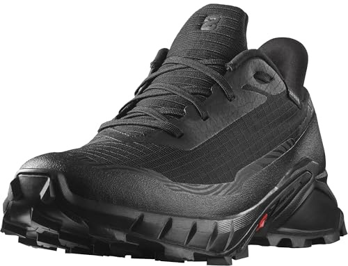 Salomon Alphacross 5 Gore-Tex Chaussures Imperméables de Trail Running pour Femme, Accroche puissante, Imperméable et anti-intempéries, Confort longue durée, Black, 38