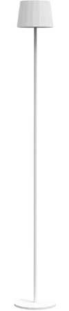 Wilmà Floor Piantana Dimmerabile Senza Fili Impermeabile IP54 in Alluminio Autonomia 23 Ore, Lampada Led Ricaricabile con Touch Control e Base Antiribaltamento, Altezza Modulare (Bianco)