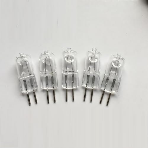 LEDLOCLB Ampoule Halogène G5.3,Ampoule À Capsule En Verre,Blanc Chaud 2700K,GU5.3 Base Angle De Faisceau De 360 degrés,Longue Durée De Vie De 3000 Heures,5 Pièces,36V,20W -