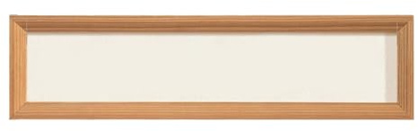 LOVIVER Marco de Pintura de Madera, Marco de Arte de Madera, Montaje en Pared de Fotos de Mesa, Marco panorámico para decoración del hogar, Dormitorio, Color Madera, 14cmx42cm
