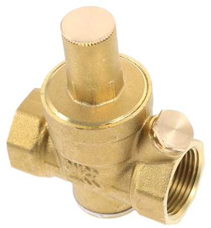 PartyKindom Réducteur De Pression Eau Réglable Laiton Régulateur Pour Eau Potable Limiteur Pression Pour Arrosage Et Rv Installation Simple Et Contrôle Pratique