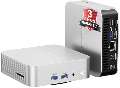 GEEKOM Mini PC A5 Pro mit AMD Ryzen 5 7430U, 16GB Aufrüstbarer DDR4 RAM(Kein festgelegter LPDDR) + 512GB SSD | Kompakter Mini Desktop PC W-11 Pro | 6 x USB | Quad Display, für Business