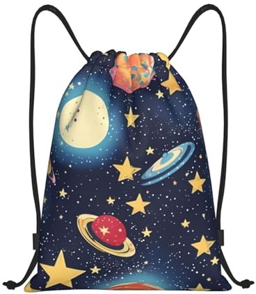 Tränare sträng väskor stjärnklar universum rymd simväska unisex sport ryggsäck vattentät dragsko pe väskor för sport yoga strand
