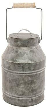 Chaks 80730, Pot à lait en zinc avec anse et couvercle 22cm