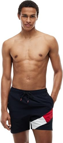 Tommy Hilfiger Bañador para Hombre Medium Drawstring Pernera Media