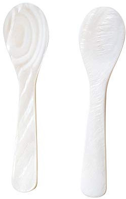 Marycrafts Set di 2 Cucchiaio da Caviale Uova di Pesce in Madreperla
