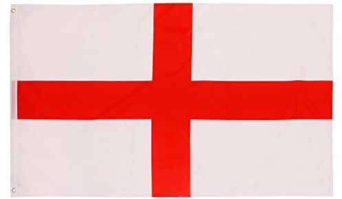 ARICONA FLAGS England flag - English flag 3x5ft with brass eyelets – weatherproof national flag for flagpole – 100% polyester – 90x150cm