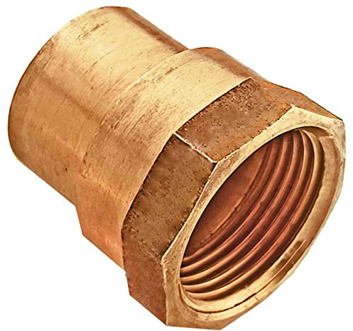 MegaHaustechnik Löt Fitting 4270G Übergang Muffe i-IG Muffe zum Löten für Kupfer Rohr Außendurchmesser 15mm mit 3/8 Rohr Zoll Innengewinde Anschluss Trinkwasser geeignet Gewinde Verbinder