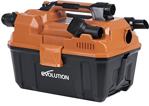 Evolution Power Tools R11VAC-Li Cordless Vacuum Cleaner Wet and Dry Vac, Portable and Lightweight, Ideal Dust Extractor for Saw Dust in Workshops, Woodworking, Battery & Charger Not Included