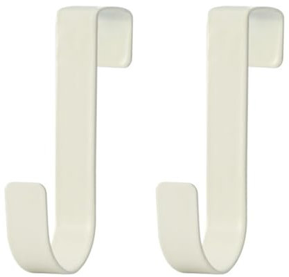 KAXIMON Over Door Hook, 2 Pack Door Hanger Without Nails for Bathroom Kitchen Office - Hangers Hooks Ideal for Bedroom, Bathroom, Wardrobe