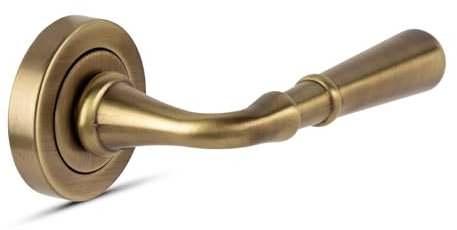 -1980-MADERAS CAMACHO SUMINISTROS INDUSTRIALES Juego de manillas de roseta modelo Tanger en cuero