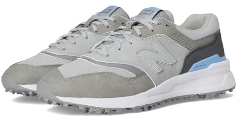 New Balance 997 Herren-Golfschuh, Grau/Blau, 9.5 Wide